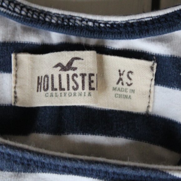 Blue and White Stripe Body-con Racer Back Tank Dress - Picture 5 of 6